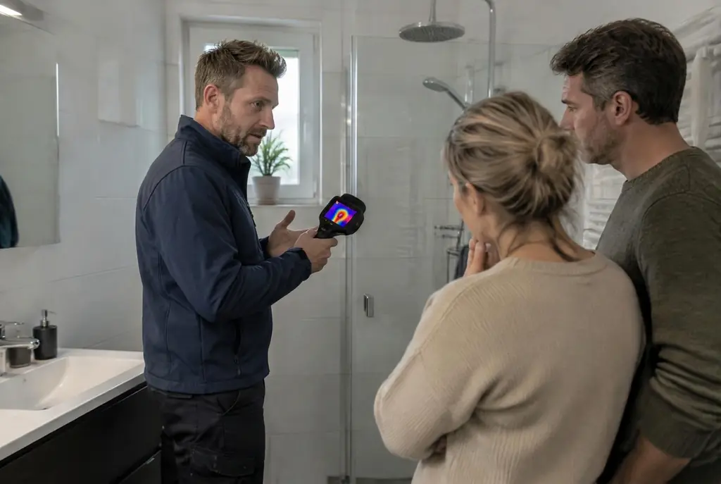 Lekdetectie Enkhuizen – specialist legt bevindingen uit aan bewoner